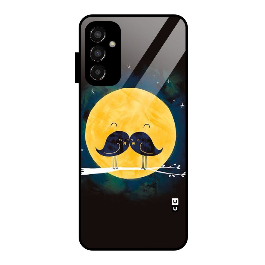 Bird Moustache Glass Back Case for Galaxy F13
