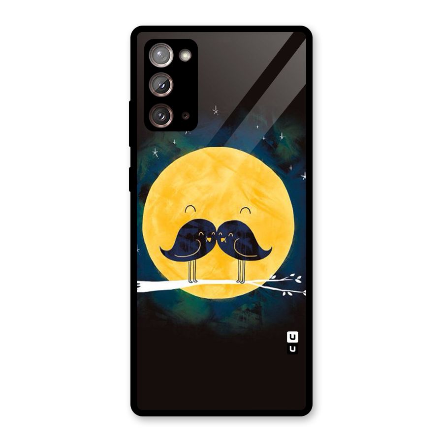 Bird Moustache Glass Back Case for Galaxy Note 20