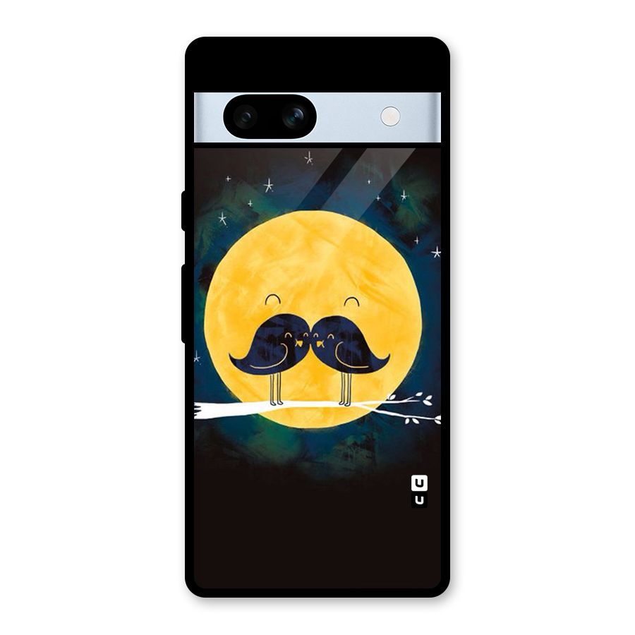 Bird Moustache Glass Back Case for Google Pixel 7a