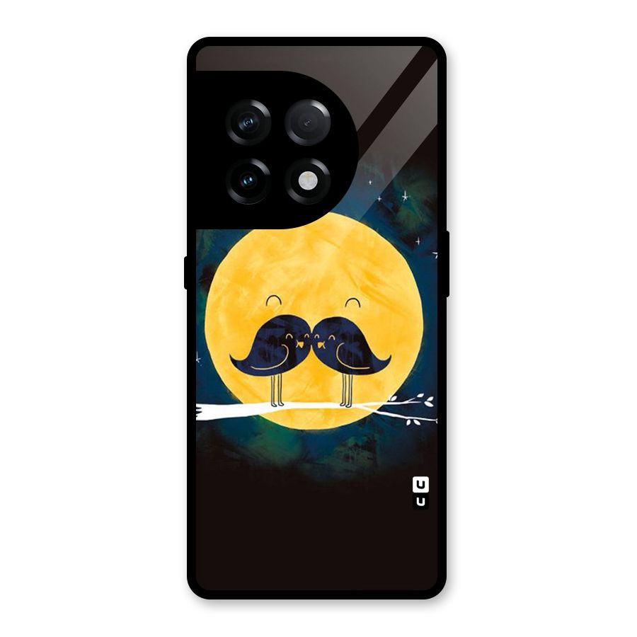 Bird Moustache Glass Back Case for OnePlus 11R