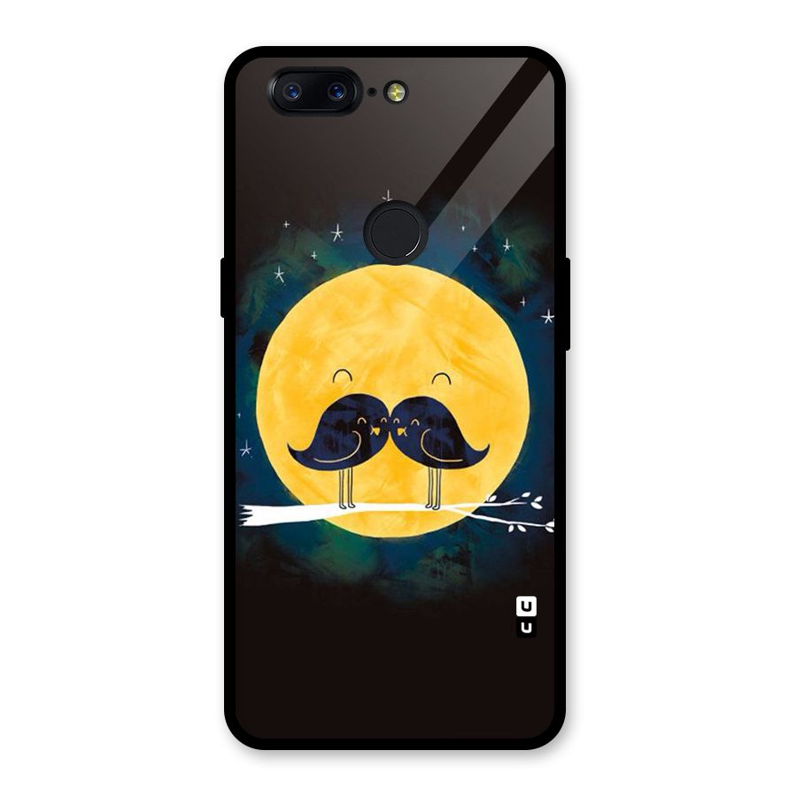Bird Moustache Glass Back Case for OnePlus 5T