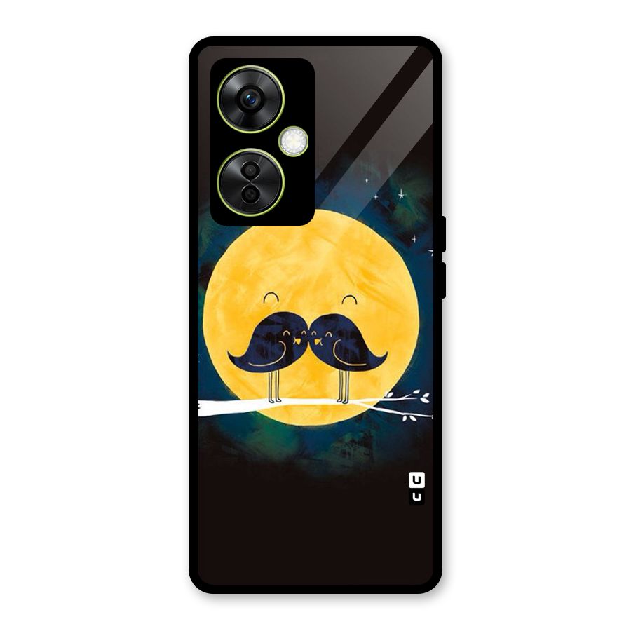 Bird Moustache Glass Back Case for OnePlus Nord CE 3 Lite