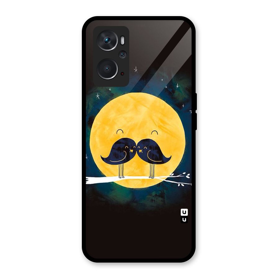 Bird Moustache Glass Back Case for Oppo K10 4G