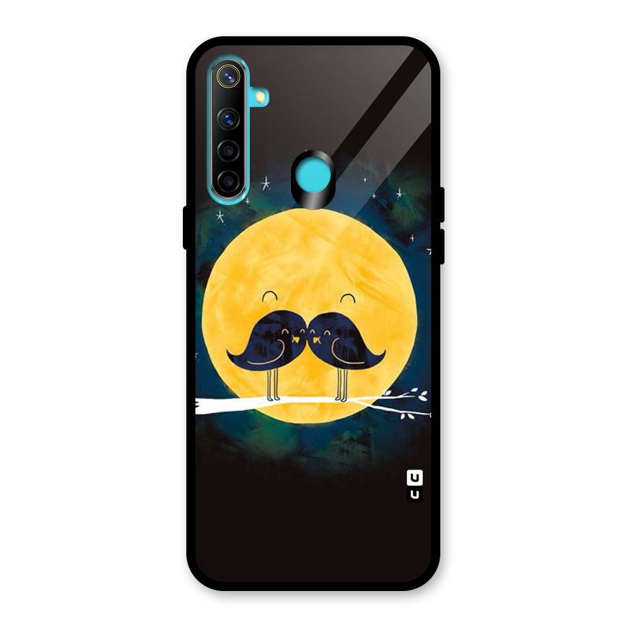 Bird Moustache Glass Back Case for Realme Narzo 10