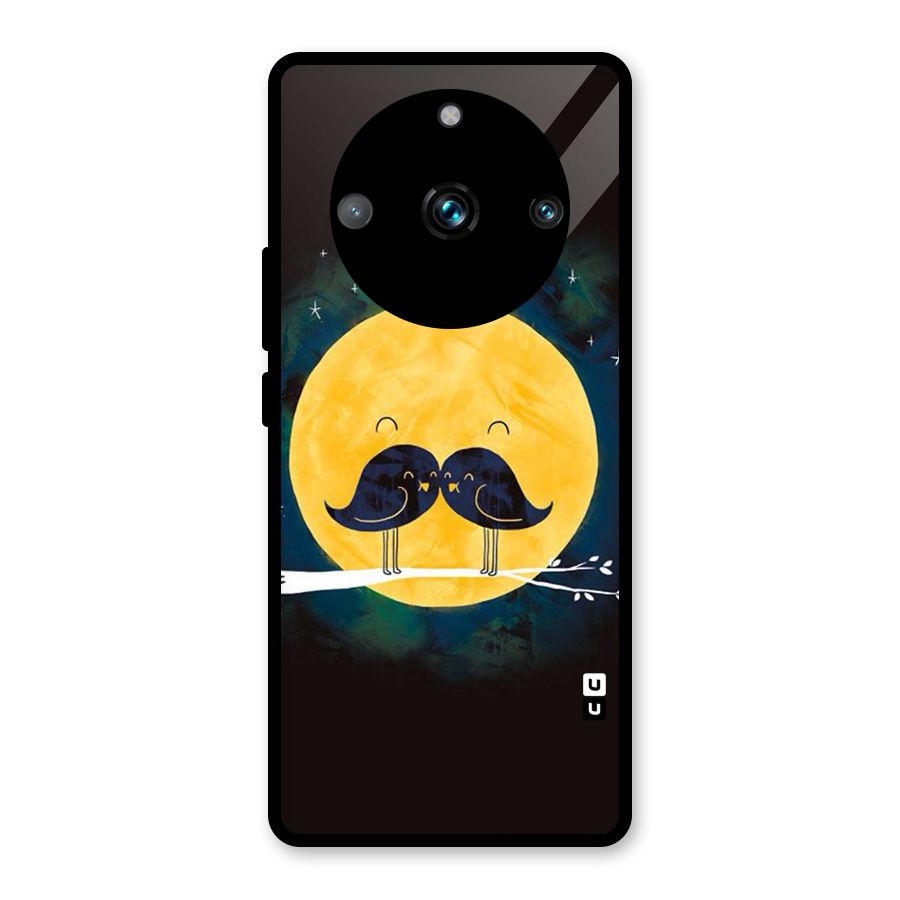 Bird Moustache Glass Back Case for Realme Narzo 60 Pro