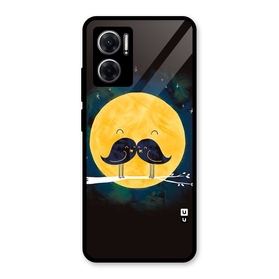Bird Moustache Glass Back Case for Redmi 11 Prime 5G