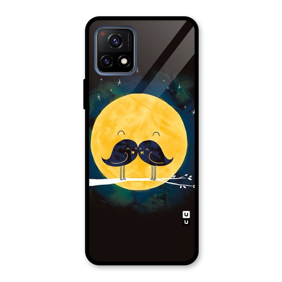 Bird Moustache Glass Back Case for Vivo Y72 5G