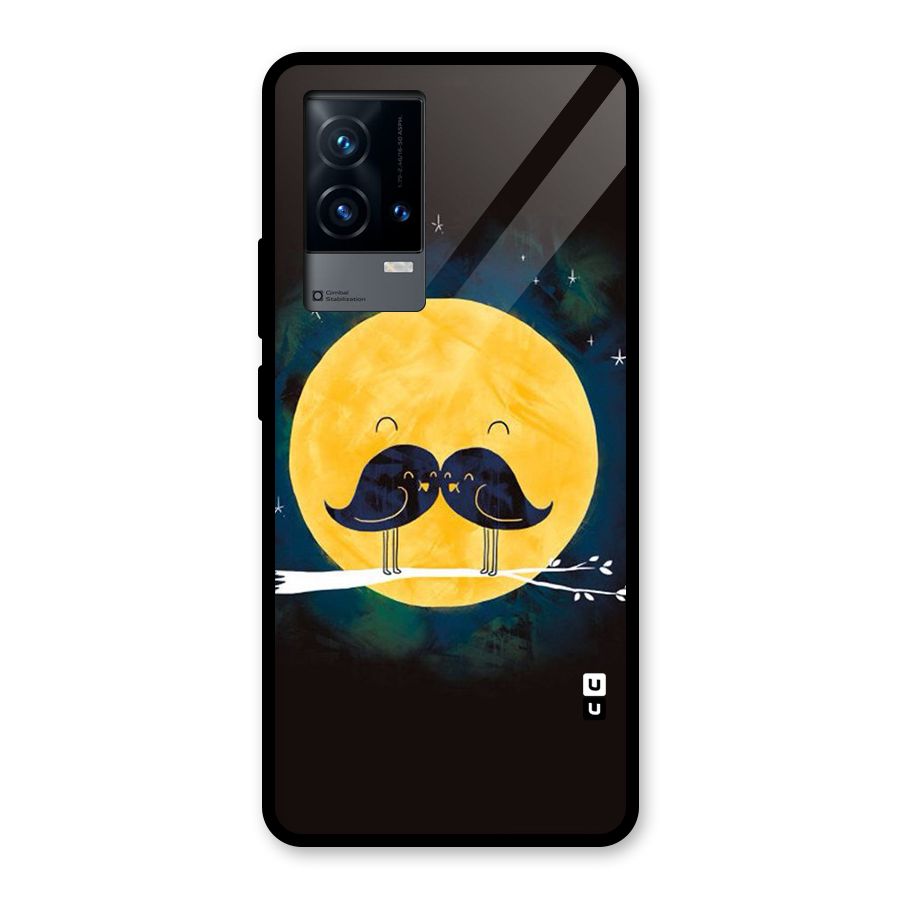 Bird Moustache Glass Back Case for iQOO 9 5G