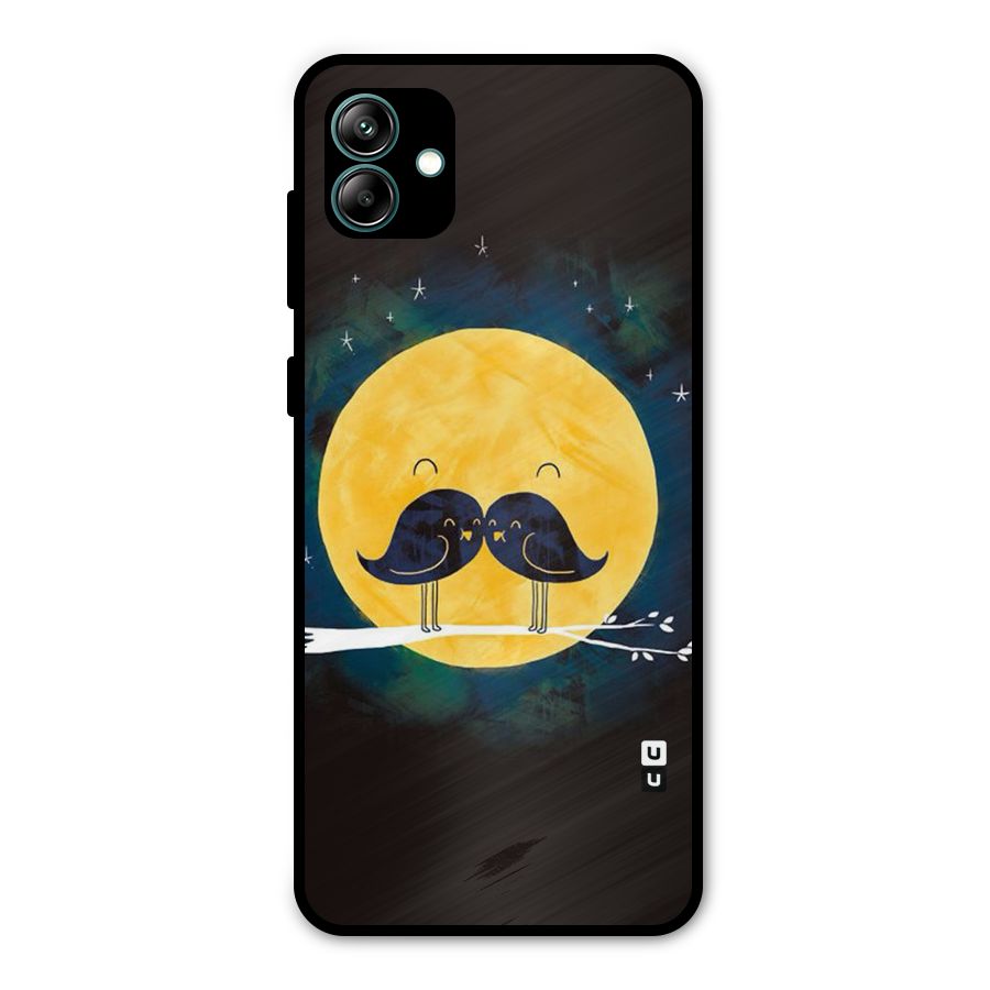 Bird Moustache Metal Back Case for Galaxy A04