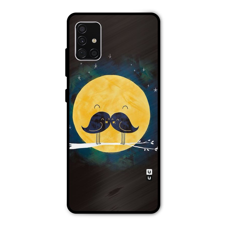Bird Moustache Metal Back Case for Galaxy A51