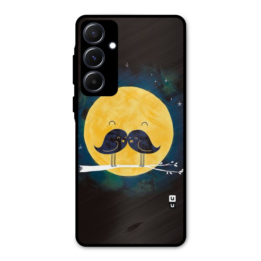 Bird Moustache Metal Back Case for Galaxy A55