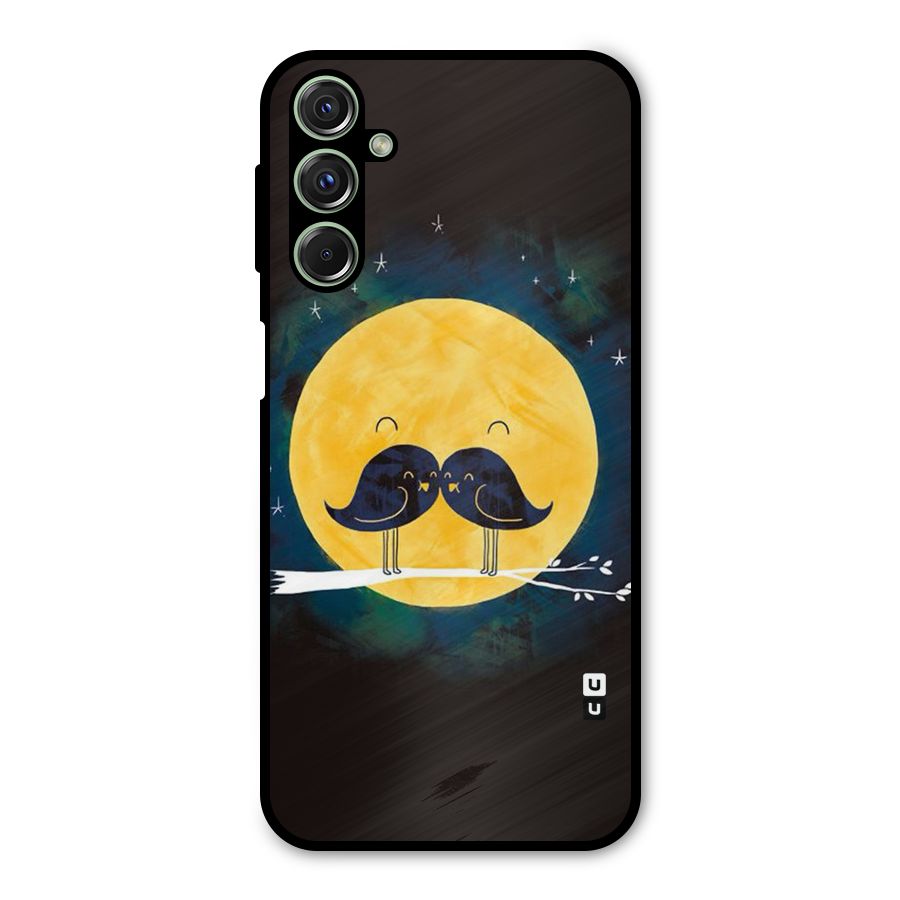 Bird Moustache Metal Back Case for Galaxy F34