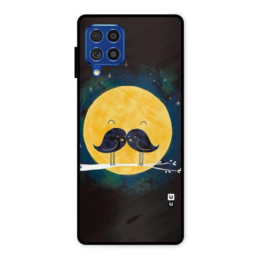 Bird Moustache Metal Back Case for Galaxy F62