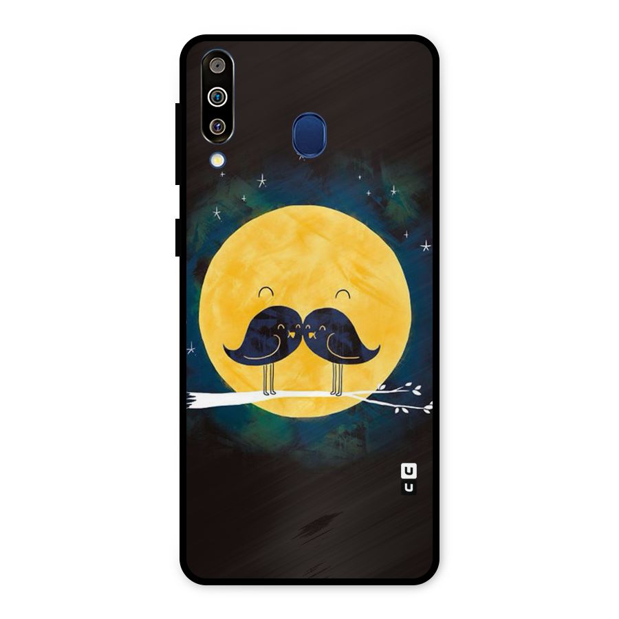 Bird Moustache Metal Back Case for Galaxy M30