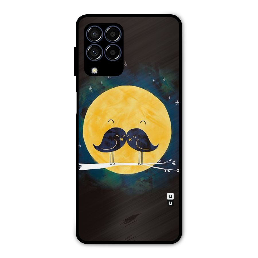 Bird Moustache Metal Back Case for Galaxy M53 5G
