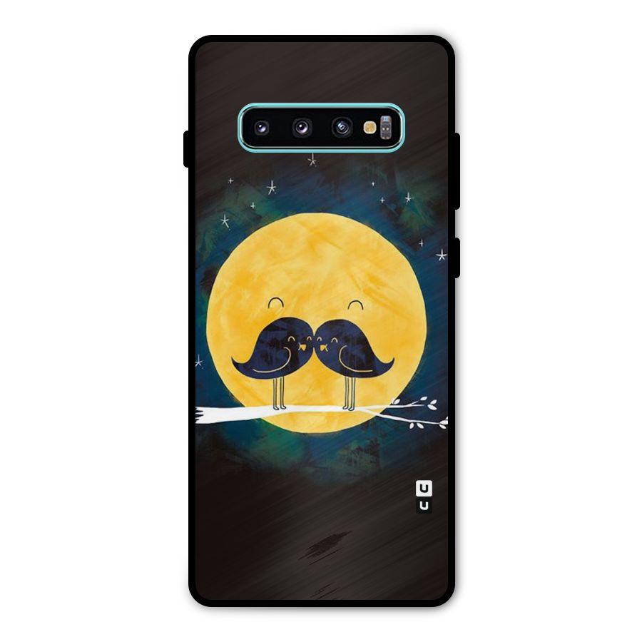 Bird Moustache Metal Back Case for Galaxy S10 Plus