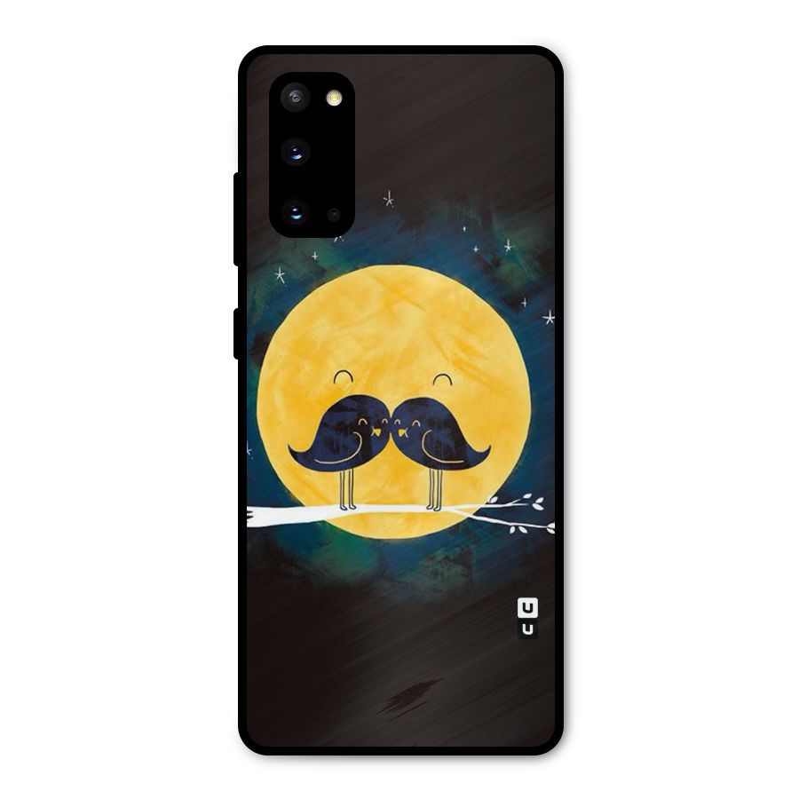 Bird Moustache Metal Back Case for Galaxy S20