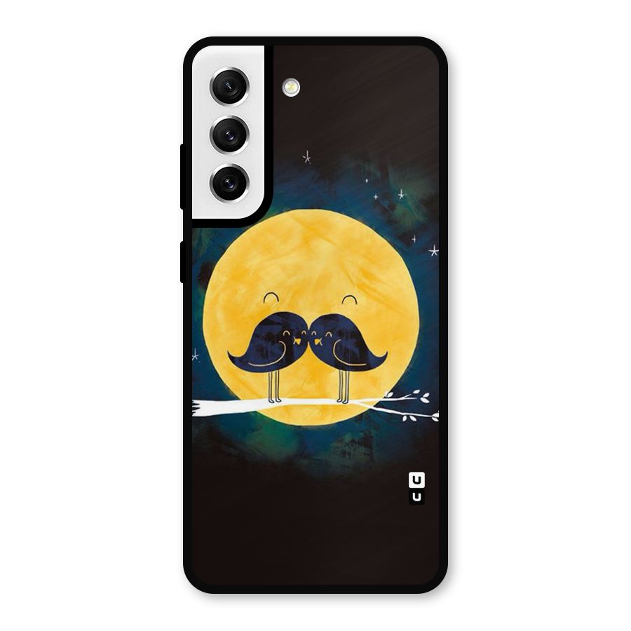 Bird Moustache Metal Back Case for Galaxy S21 FE 5G