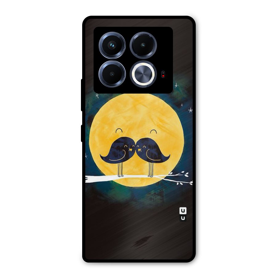 Bird Moustache Metal Back Case for Infinix Note 40 5G