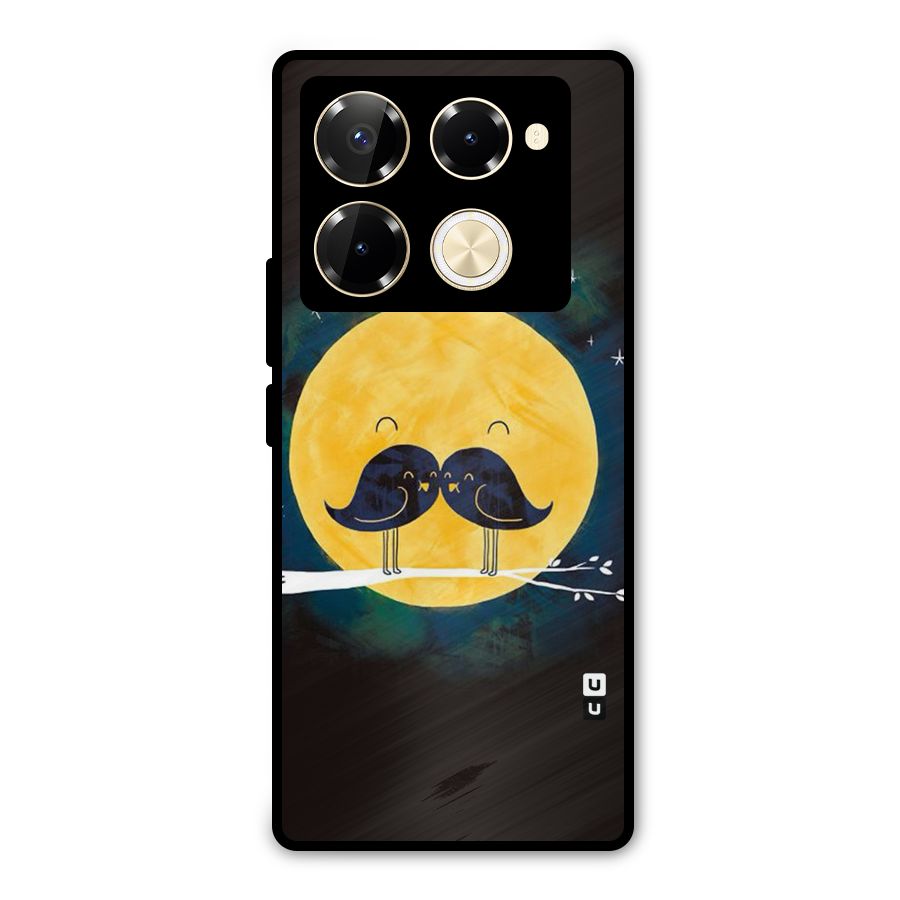 Bird Moustache Metal Back Case for Infinix Note 40 Pro