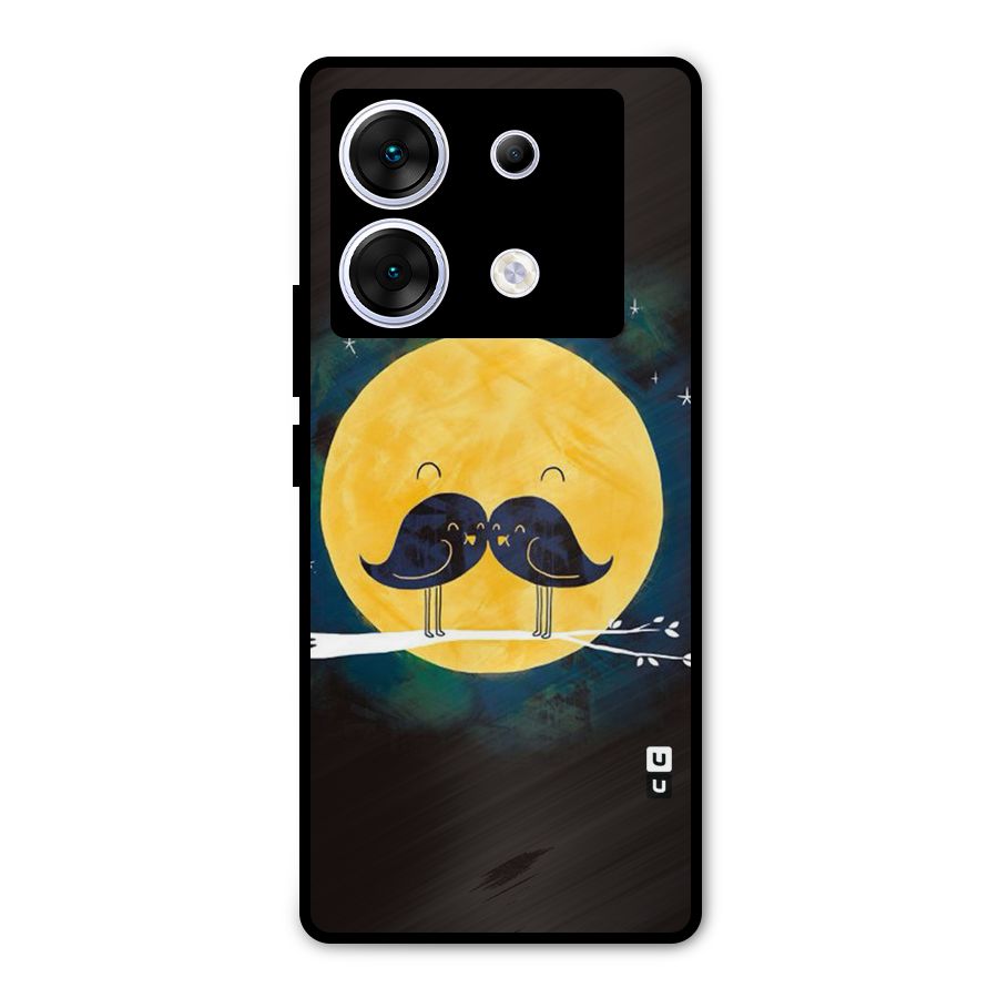 Bird Moustache Metal Back Case for Infinix Zero 30 5G