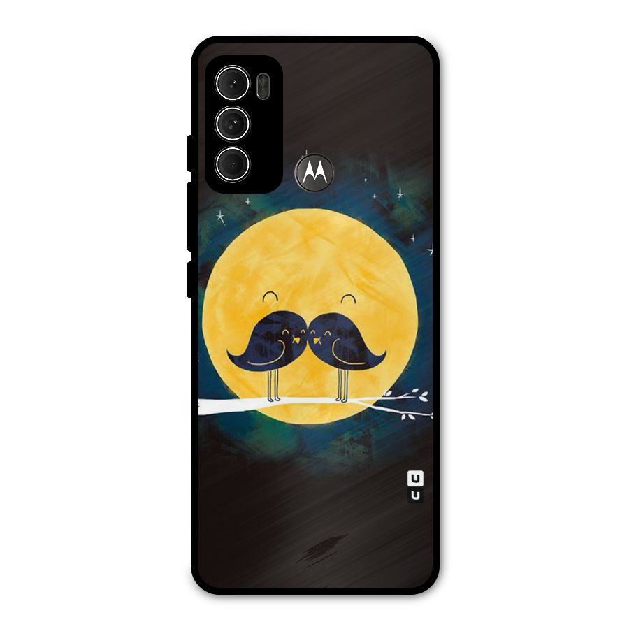 Bird Moustache Metal Back Case for Moto G60