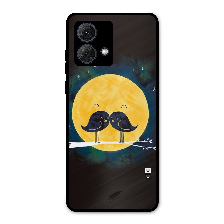 Bird Moustache Metal Back Case for Moto G84