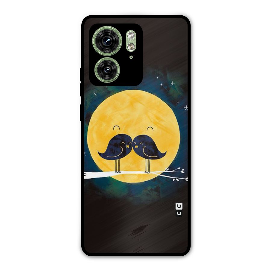Bird Moustache Metal Back Case for Motorola Edge 40 5G