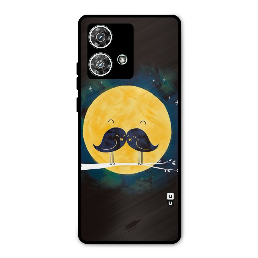 Bird Moustache Metal Back Case for Motorola Edge 40 Neo