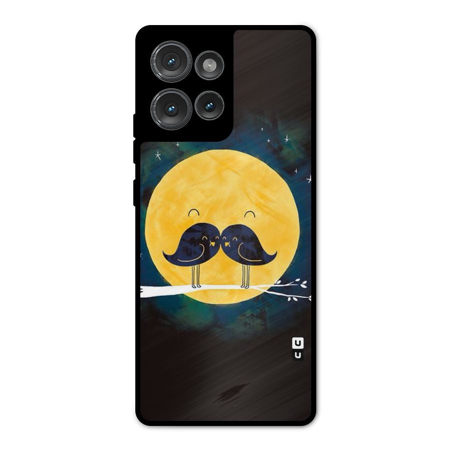Bird Moustache Metal Back Case for Motorola Edge 50