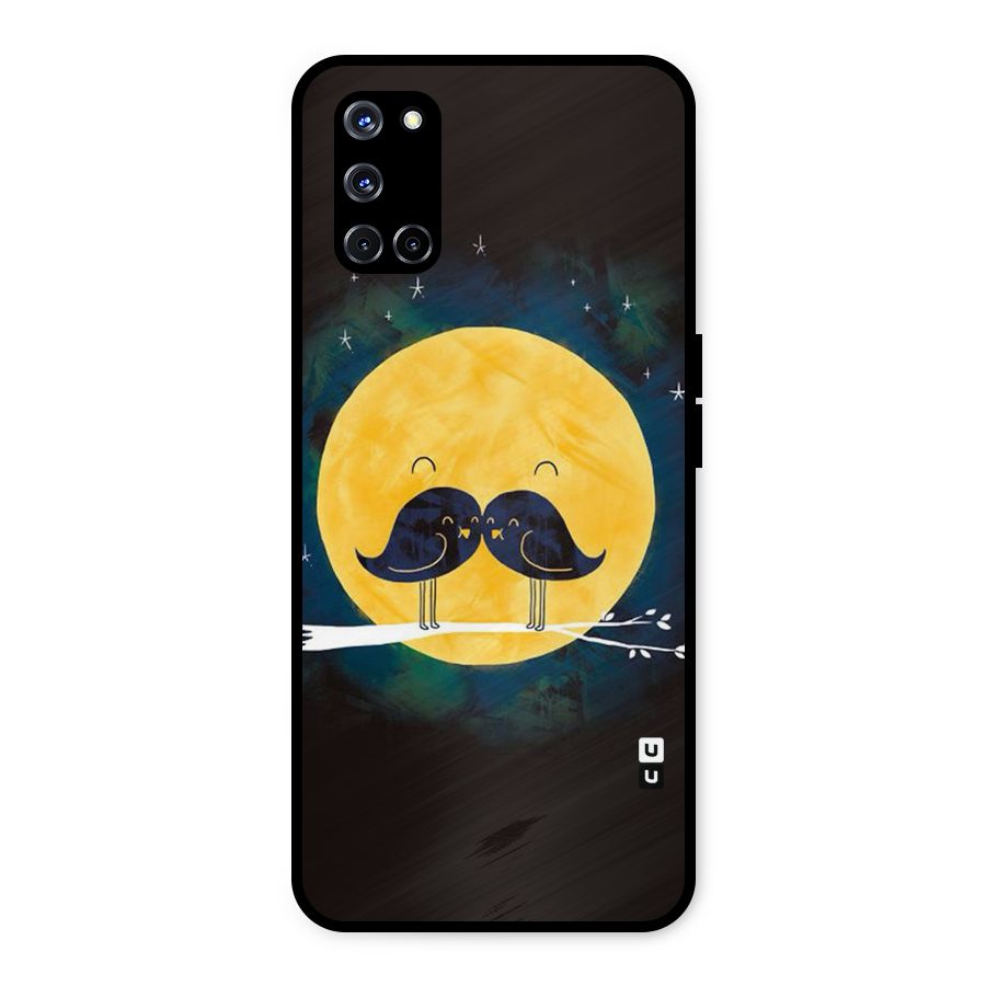 Bird Moustache Metal Back Case for Oppo A52