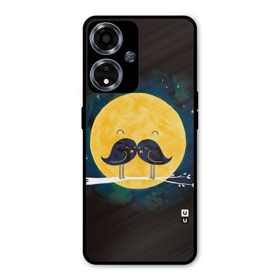 Bird Moustache Metal Back Case for Oppo A59
