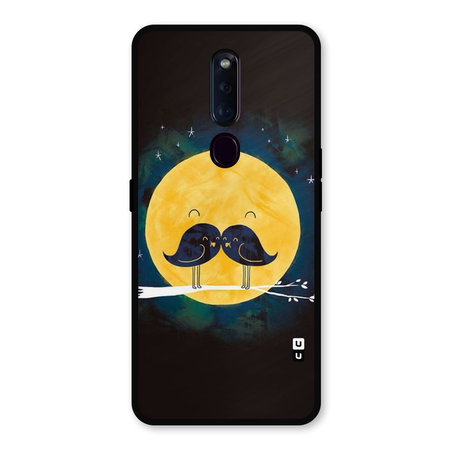 Bird Moustache Metal Back Case for Oppo F11 Pro