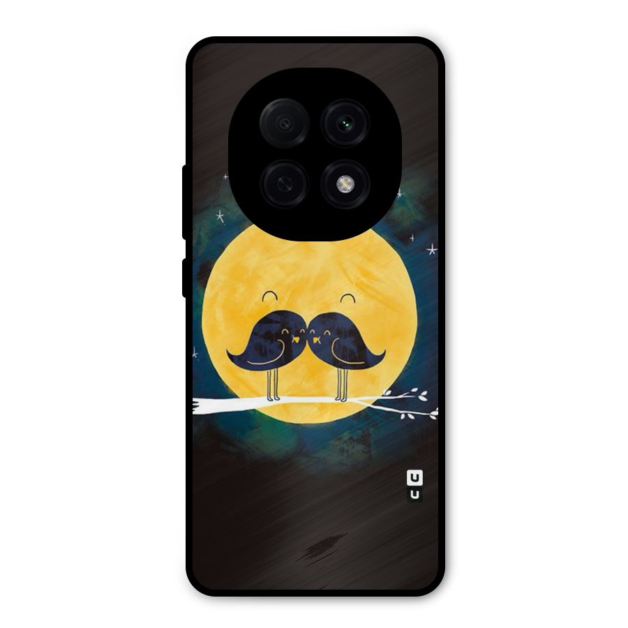 Bird Moustache Metal Back Case for Oppo F29 Pro