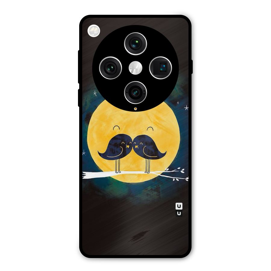 Bird Moustache Metal Back Case for Oppo Find X8 Pro