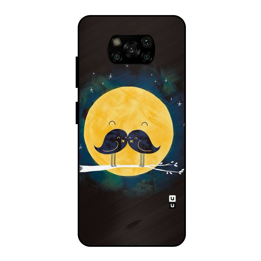 Bird Moustache Metal Back Case for Poco X3