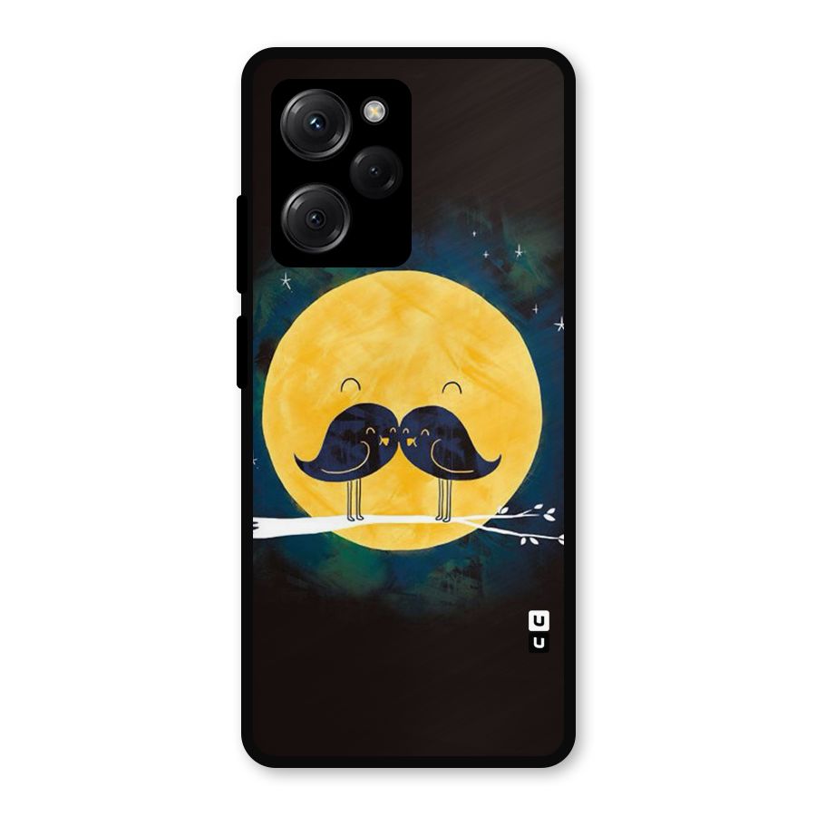 Bird Moustache Metal Back Case for Poco X5 Pro