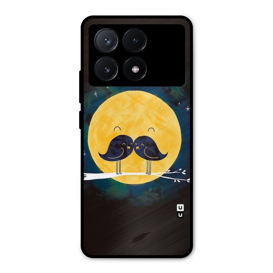 Bird Moustache Metal Back Case for Poco X6 Pro