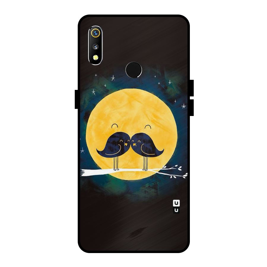 Bird Moustache Metal Back Case for Realme 3