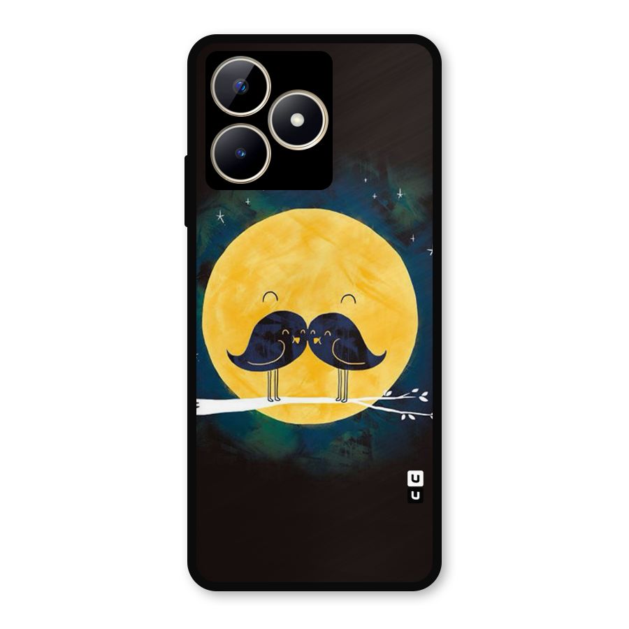 Bird Moustache Metal Back Case for Realme C53