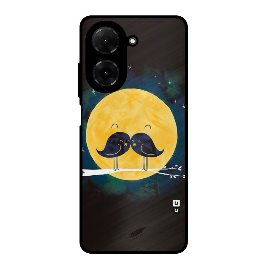 Bird Moustache Metal Back Case for Redmi A5 4G