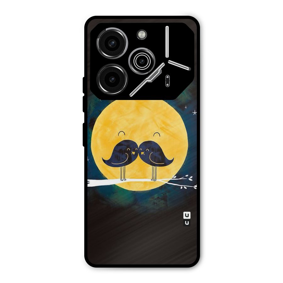 Bird Moustache Metal Back Case for Tecno Pova 6 Pro