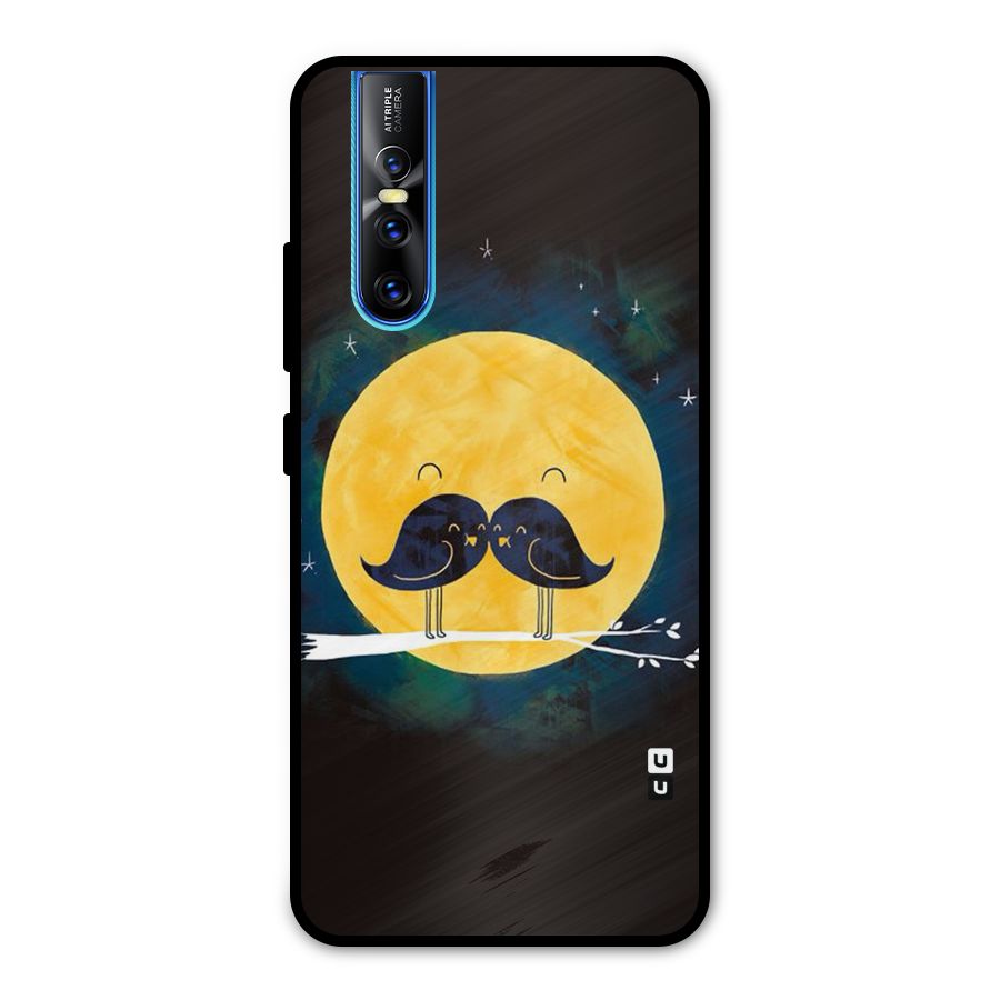 Bird Moustache Metal Back Case for Vivo V15 Pro