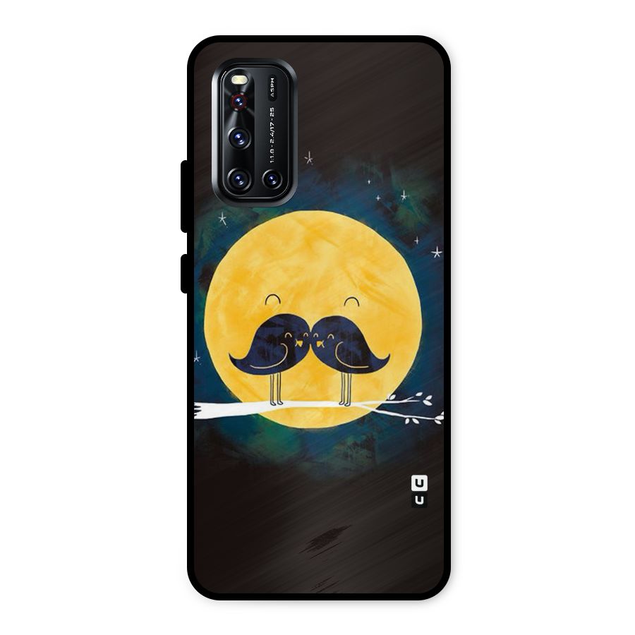 Bird Moustache Metal Back Case for Vivo V19