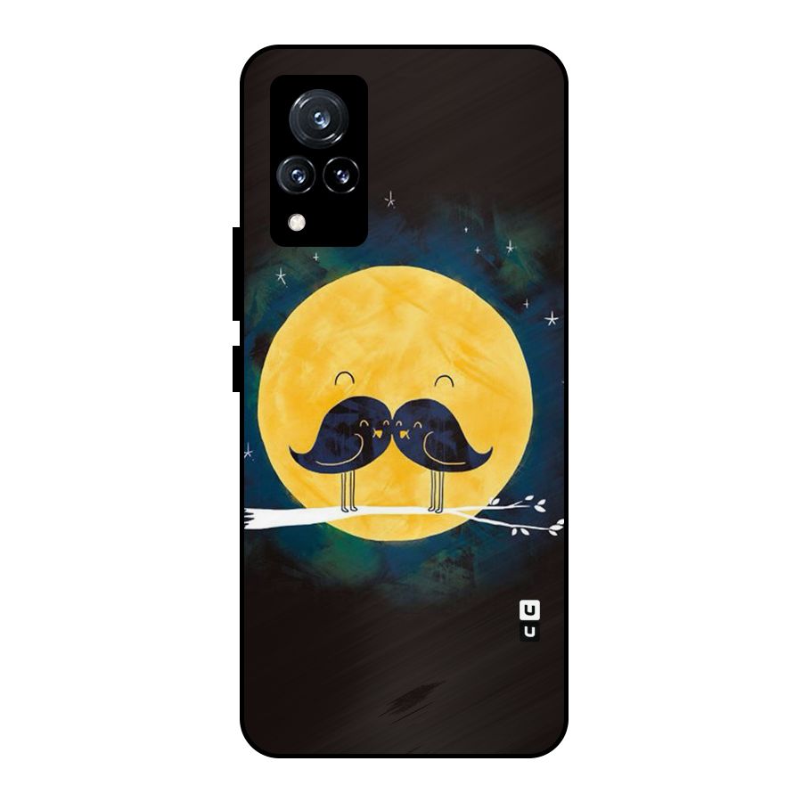 Bird Moustache Metal Back Case for Vivo V21 5G