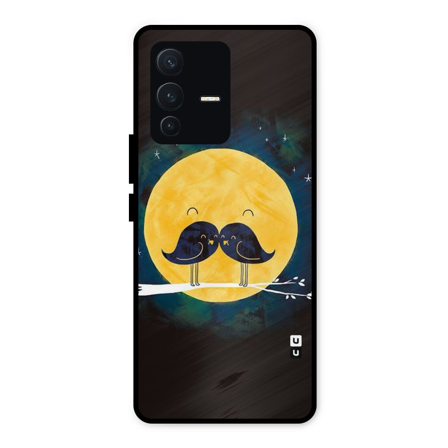 Bird Moustache Metal Back Case for Vivo V23 5G