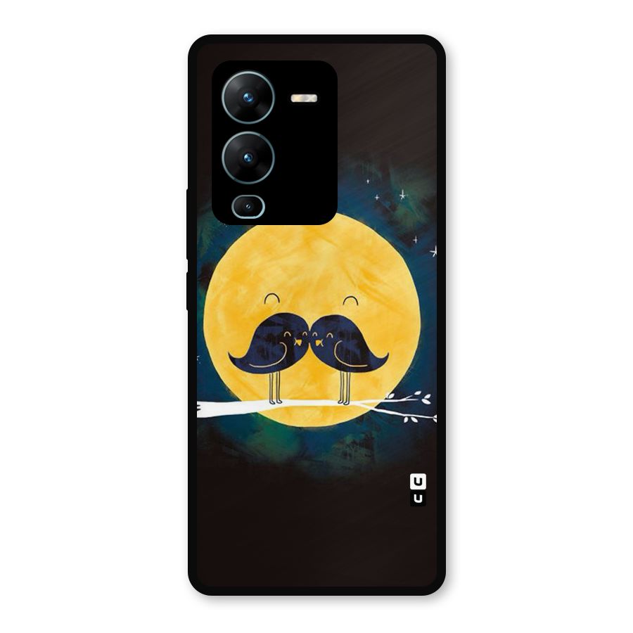 Bird Moustache Metal Back Case for Vivo V25 Pro
