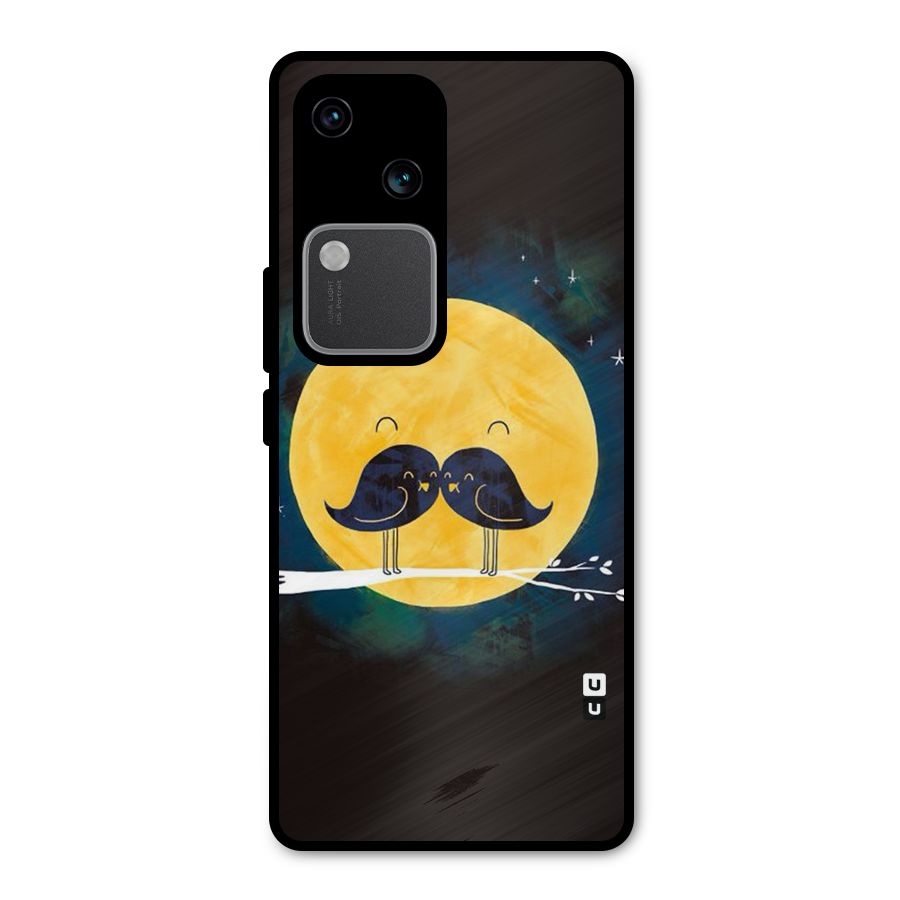 Bird Moustache Metal Back Case for Vivo V30