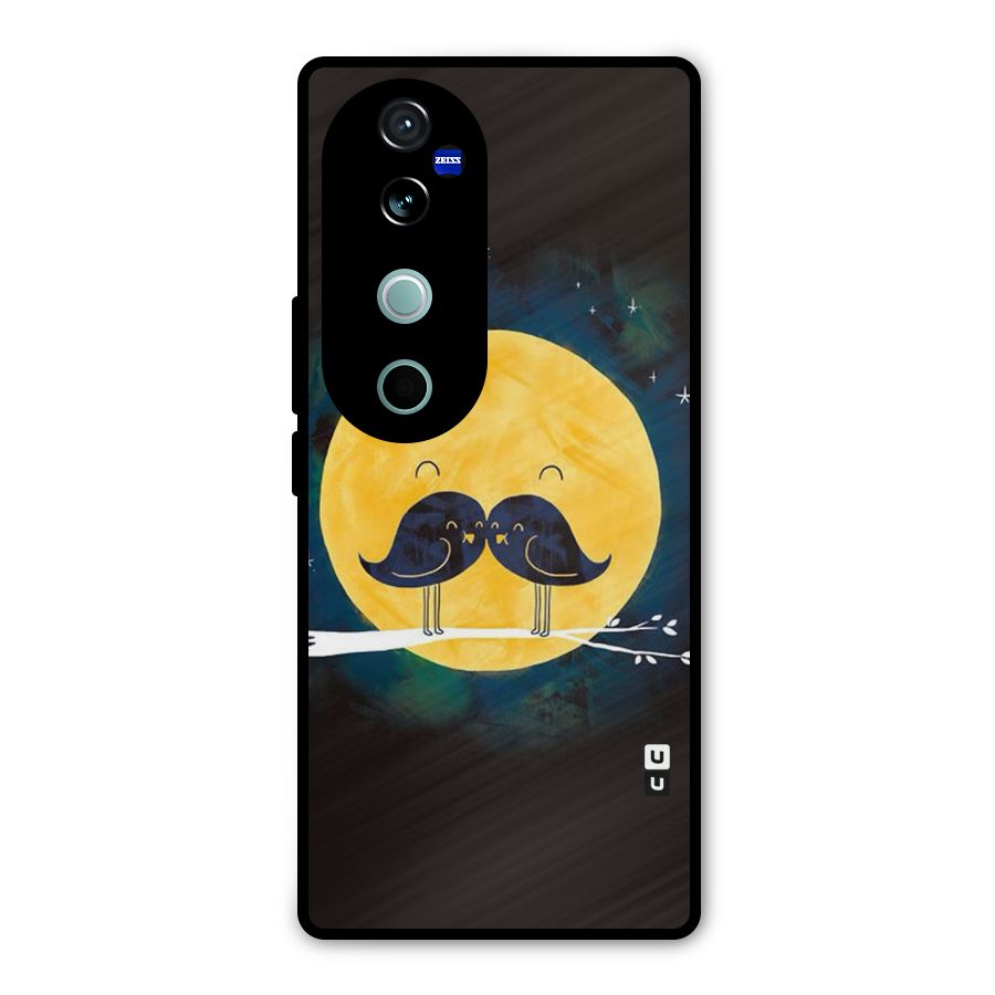 Bird Moustache Metal Back Case for Vivo V40
