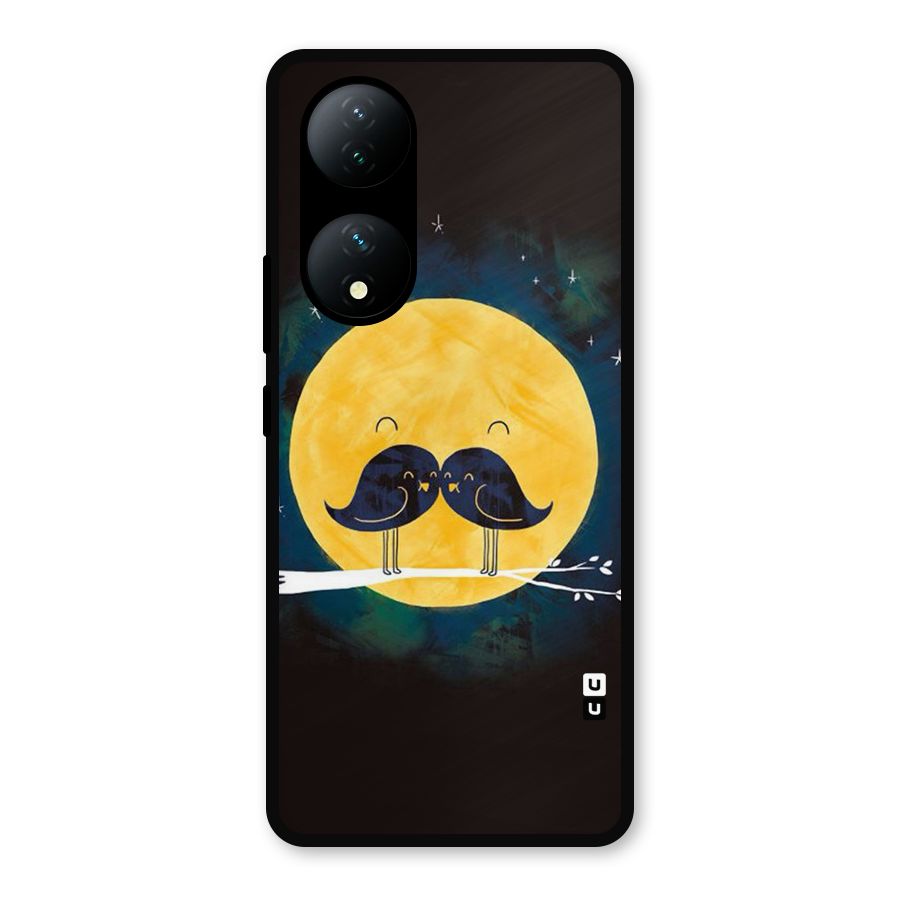 Bird Moustache Metal Back Case for Vivo Y100